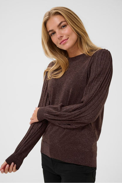 Kaffe Regina Pleat LS Pullover