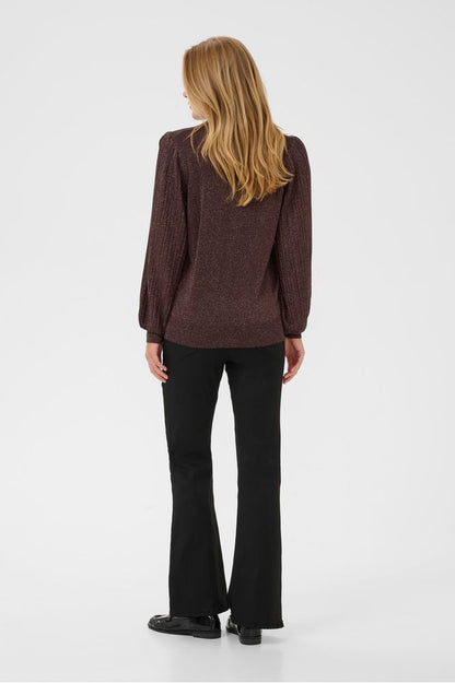 Kaffe Regina Pleat LS Pullover