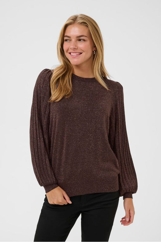 Kaffe Regina Pleat LS Pullover