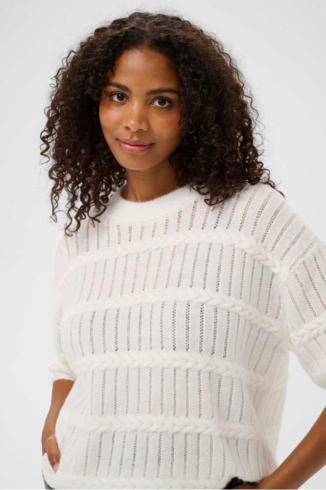 Kaffe KAmonia Pullover Chalk