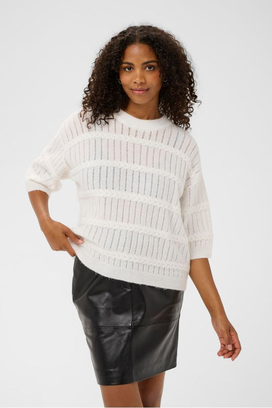 Kaffe KAmonia Pullover Chalk