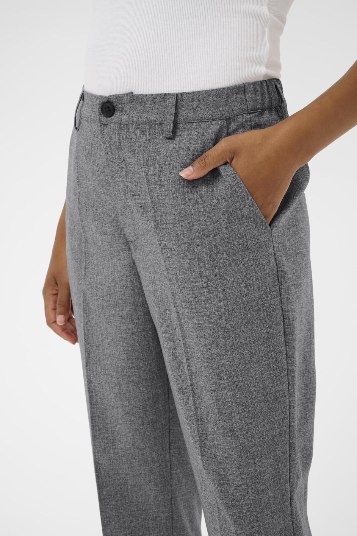 Kaffe KAramona Cropped Pants Grey Melange