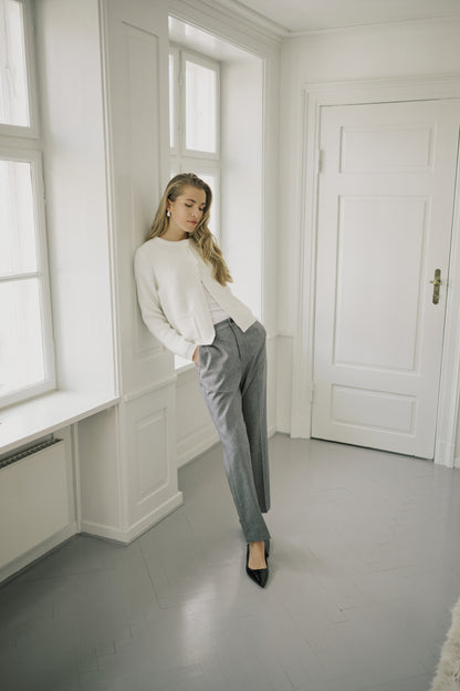 Kaffe KAramona Cropped Pants Grey Melange