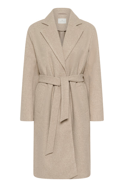 Kaffe KAsaturn Coat Beige Smoke Melange