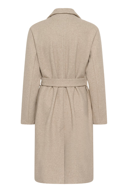 Kaffe KAsaturn Coat Beige Smoke Melange