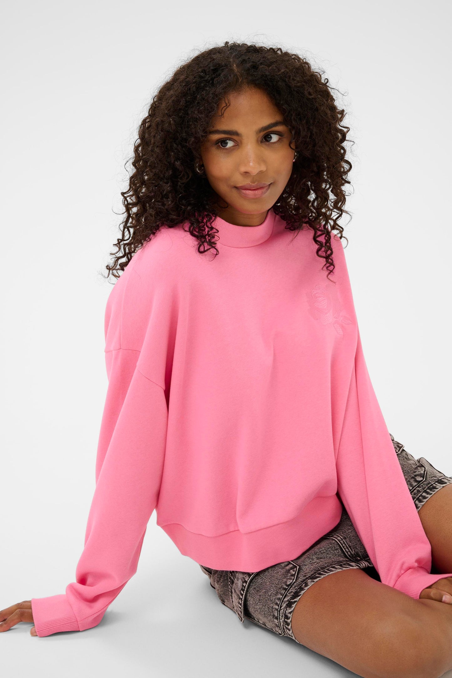 Kaffe KAsussi Sweatshirt Pink Power