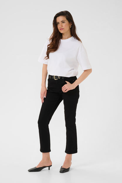 Kaffe KAriver Cropped Jeans Black Deep