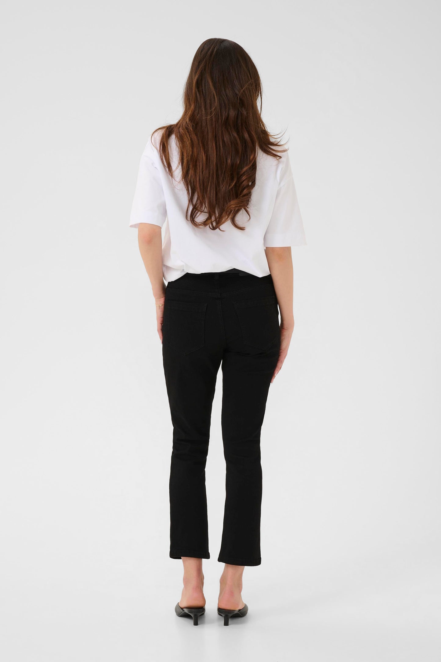 Kaffe KAriver Cropped Jeans Black Deep