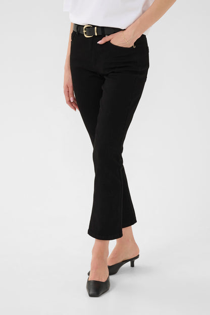 Kaffe KAriver Cropped Jeans Black Deep