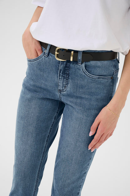 Kaffe KAriver Cropped Jeans Medium Blue Denim