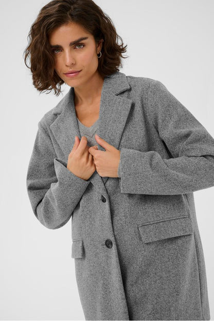 Kaffe KAsaturn Jacket Grey Melange