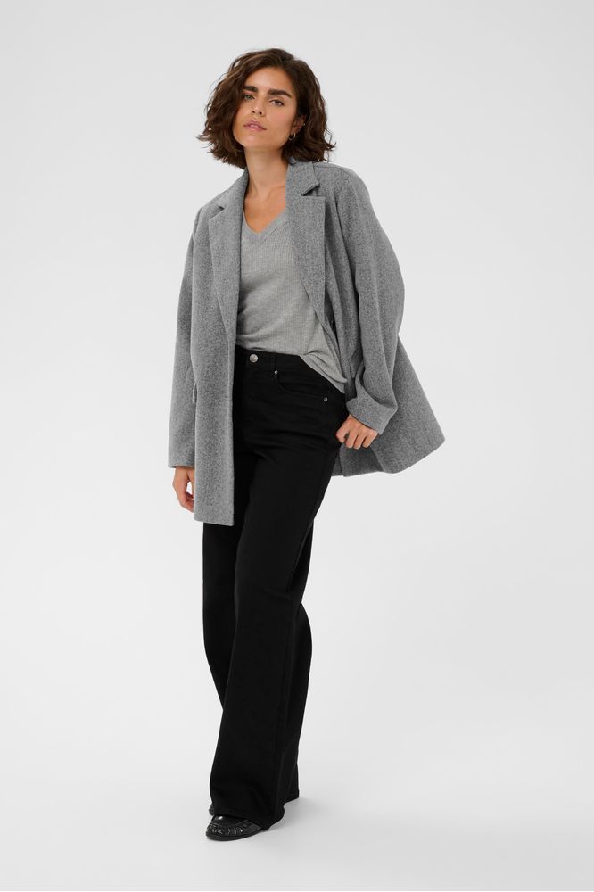 Kaffe KAsaturn Jacket Grey Melange