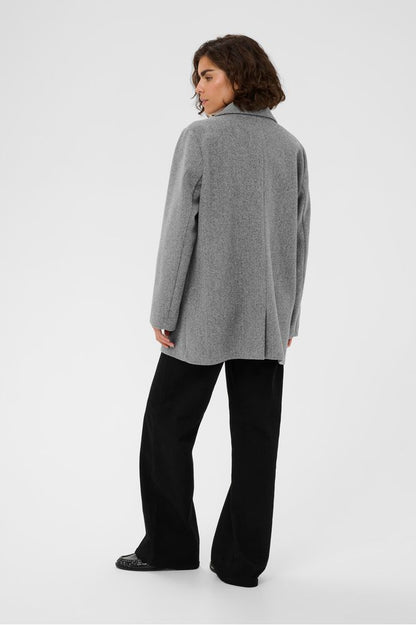 Kaffe KAsaturn Jacket Grey Melange