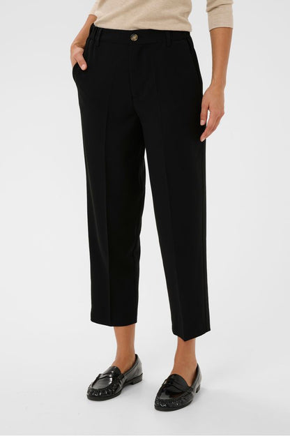 Kaffe KAheather Cropped Pants Black Deep