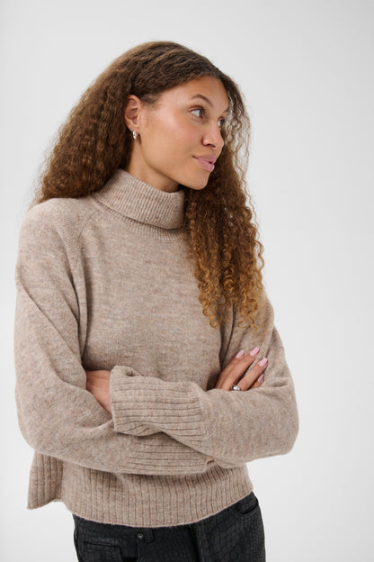Kaffe KAerin Rollneck Desert Taupe