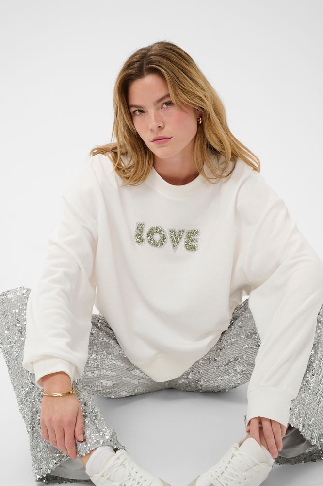 Kaffe KAlila Sweatshirt Chalk