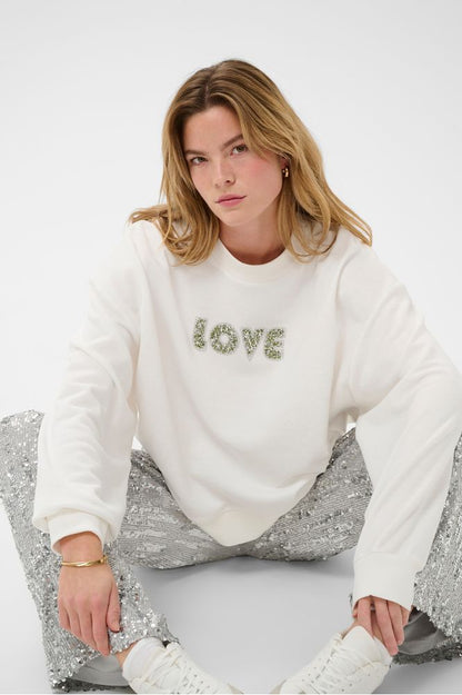 Kaffe KAlila Sweatshirt Chalk