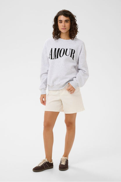 Kaffe KAmelody Sweatshirt Light Grey