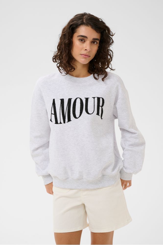 Kaffe KAmelody Sweatshirt Light Grey