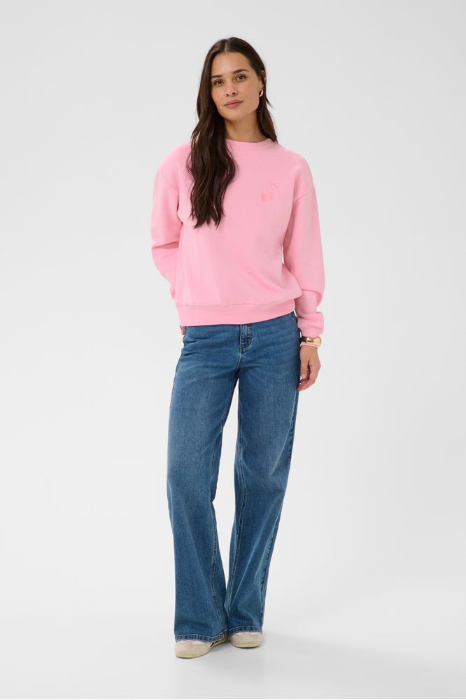 Kaffe KAmelody Sweatshirt Pink Frosting