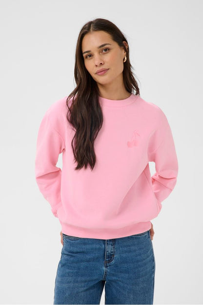 Kaffe KAmelody Sweatshirt Pink Frosting