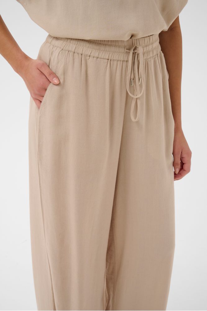 Kaffe KAmilia Wide Trouser Feather Gray