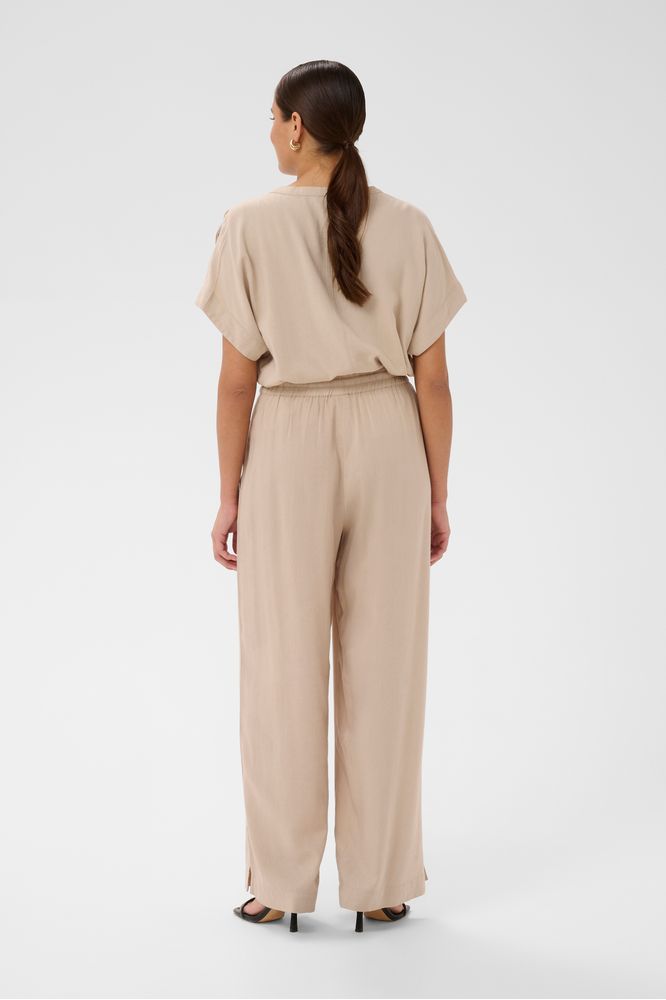 Kaffe KAmilia Wide Trouser Feather Gray