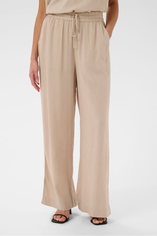 Kaffe KAmilia Wide Trouser Feather Gray