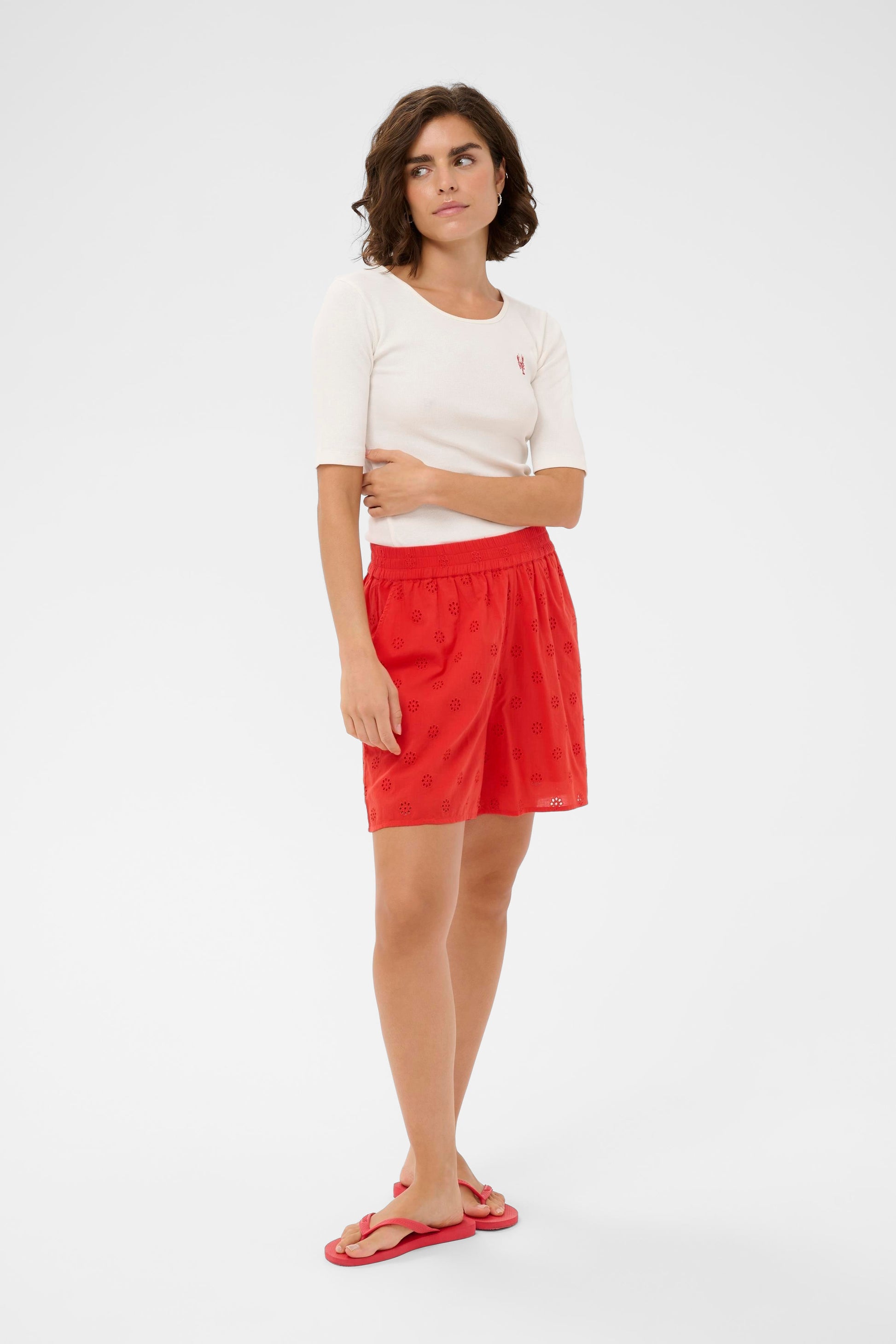 Kaffe KAfiona Shorts Poppy Red
