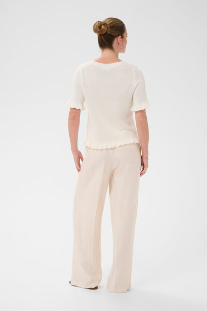 Kaffe KAlindsay Knit Pullover Chalk