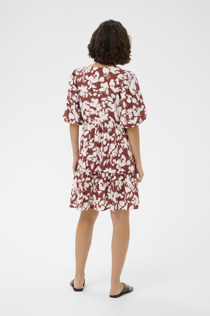 Kaffe KAevie Dress Henna Chalk Flower