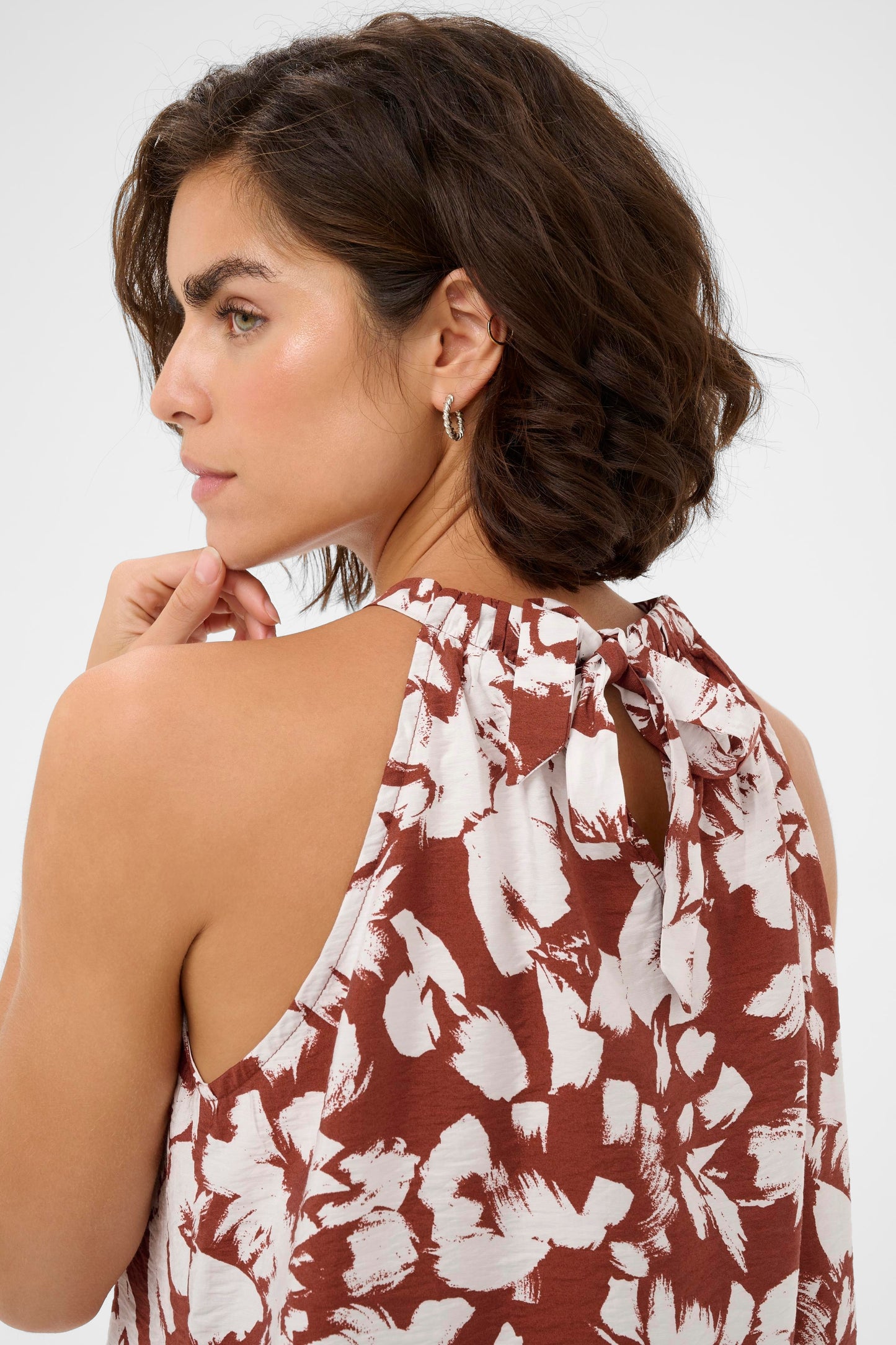 Kaffe KAevie Top Henna Chalk Flower
