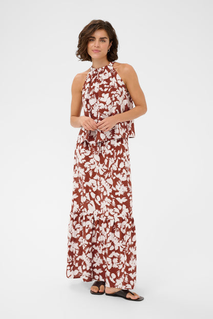 Kaffe KAevie Top Henna Chalk Flower