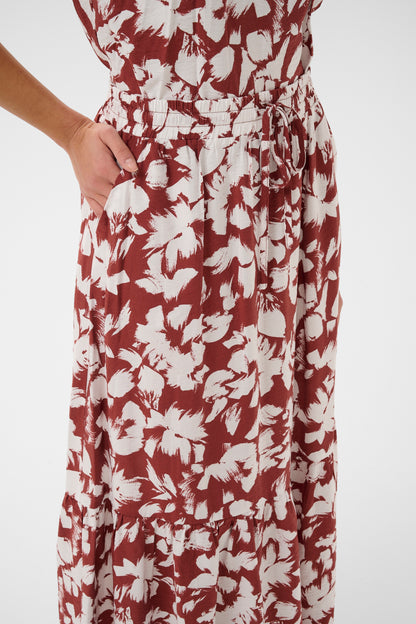 Kaffe KAevie Skirt Henna Chalk Flower