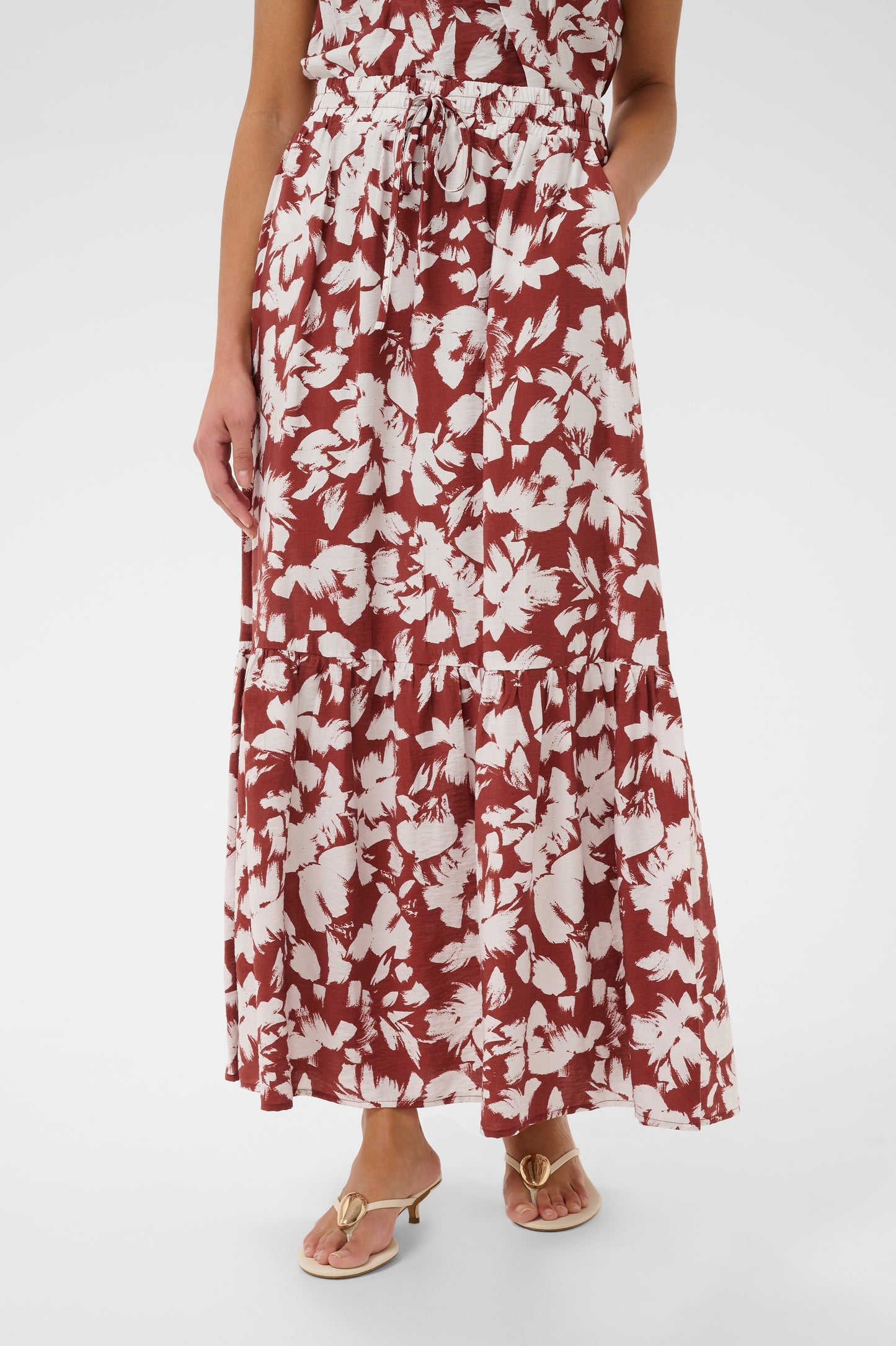 Kaffe KAevie Skirt Henna Chalk Flower