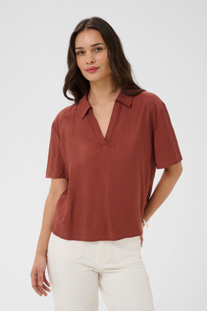 Kaffe KAemily Blouse Henna