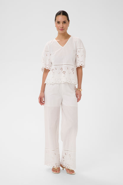 Kaffe KAgertrud Blouse Chalk