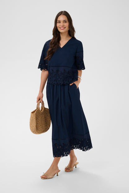 Kaffe KAgertrud Blouse Midnight