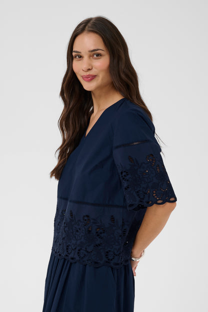 Kaffe KAgertrud Blouse Midnight