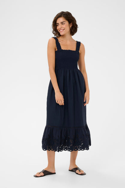 Kaffe KAgertrud Dress Midnight Marine