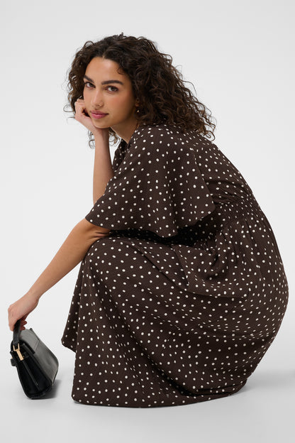Kaffe KAnadira Dress Coffee Bean