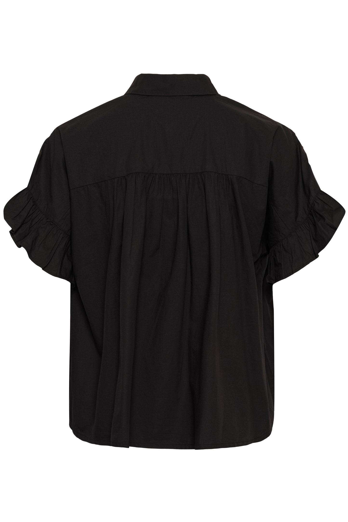 Kaffe KAverdina Flouncce Shirt Black Deep