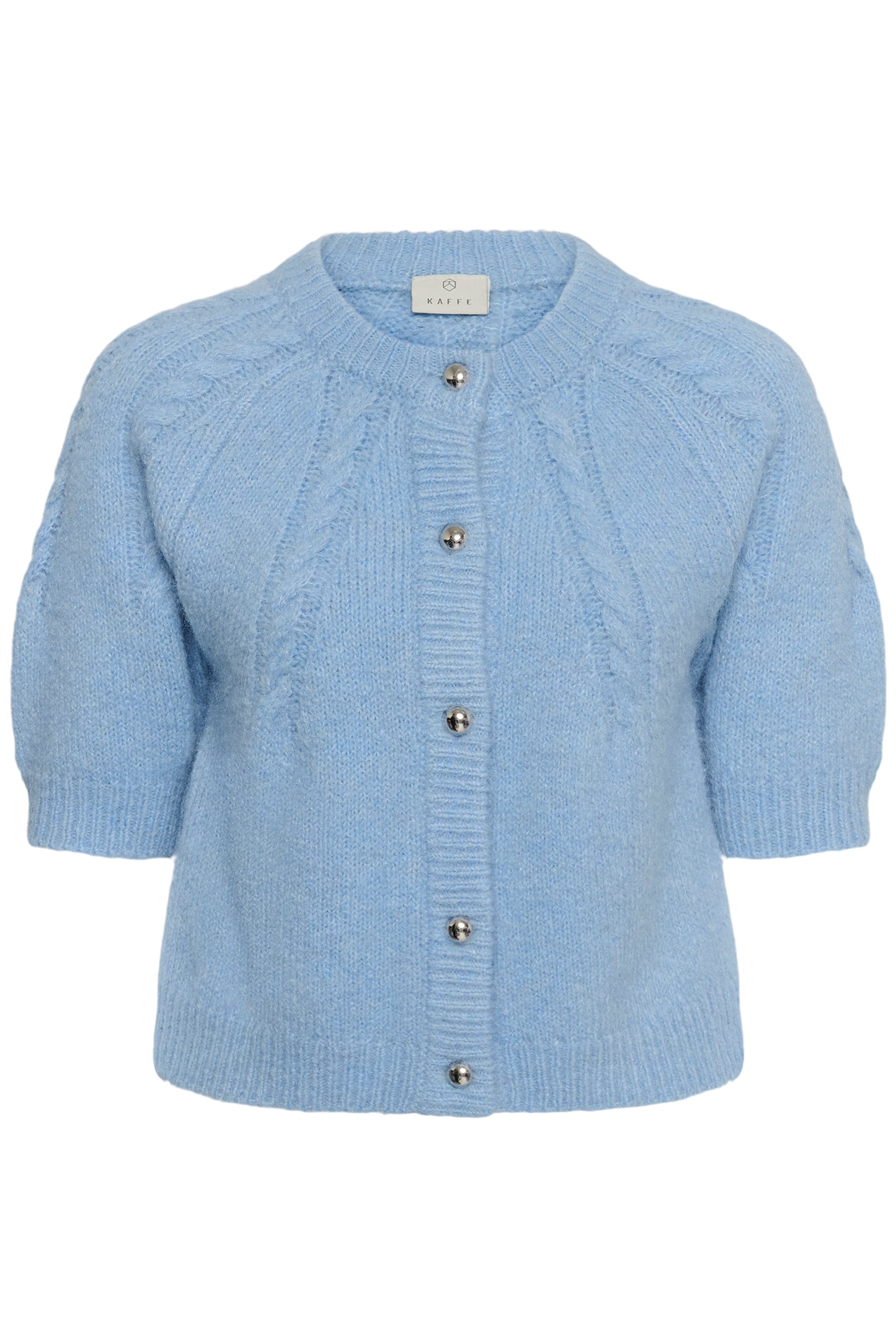 Kaffe KAcionia Knit Cardigan Blue Fog Melange