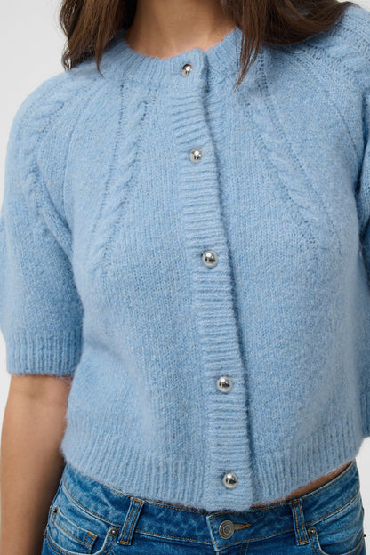 Kaffe KAcionia Knit Cardigan Blue Fog Melange