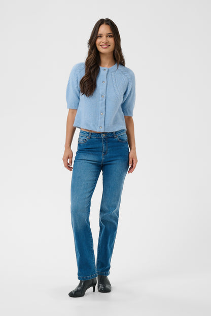 Kaffe KAcionia Knit Cardigan Blue Fog Melange