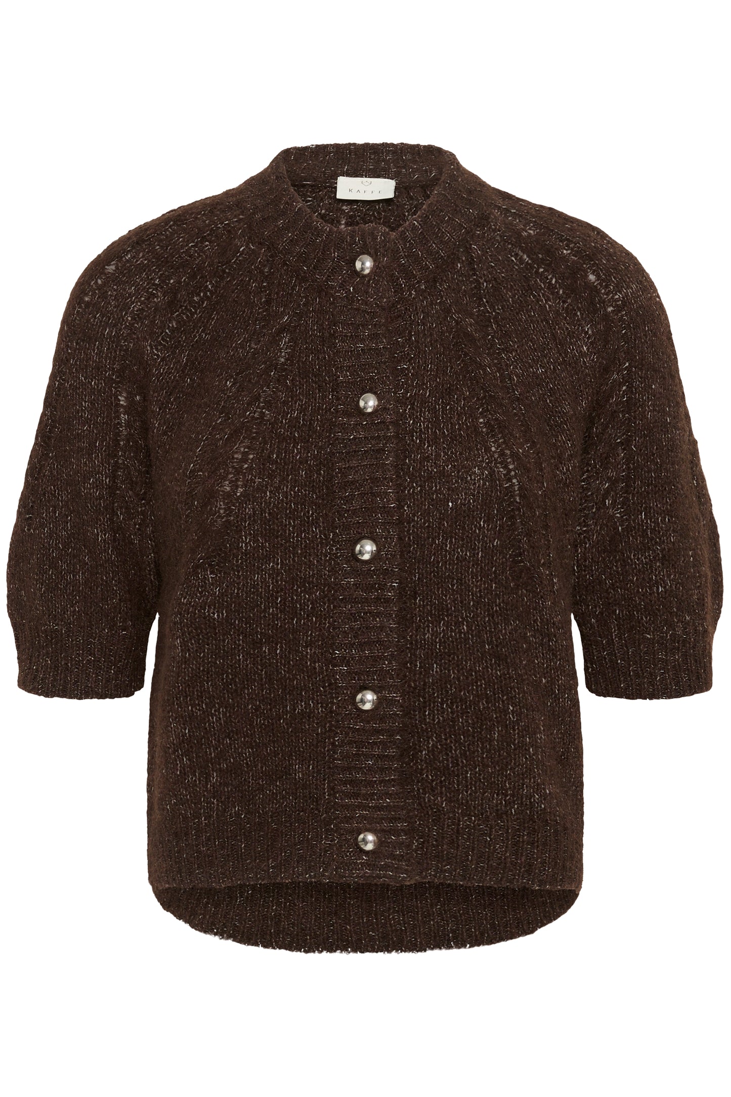 Kaffe KAcionia Knit Cardigan Coffee Bean Melange
