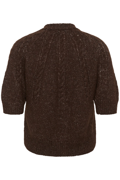 Kaffe KAcionia Knit Cardigan Coffee Bean Melange