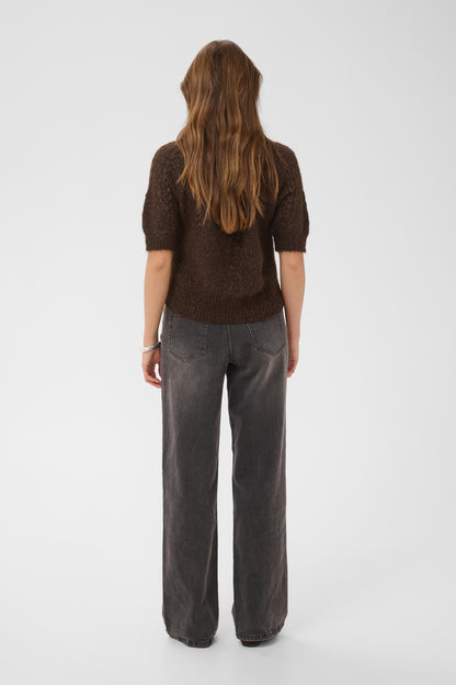 Kaffe KAcionia Knit Cardigan Coffee Bean Melange