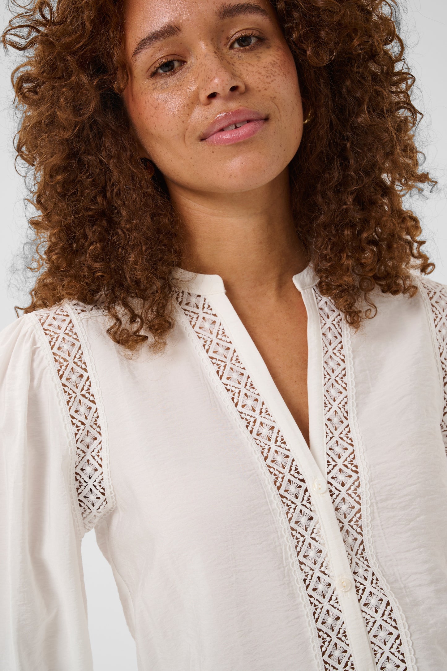 Kaffe KAdelia Shirt Chalk