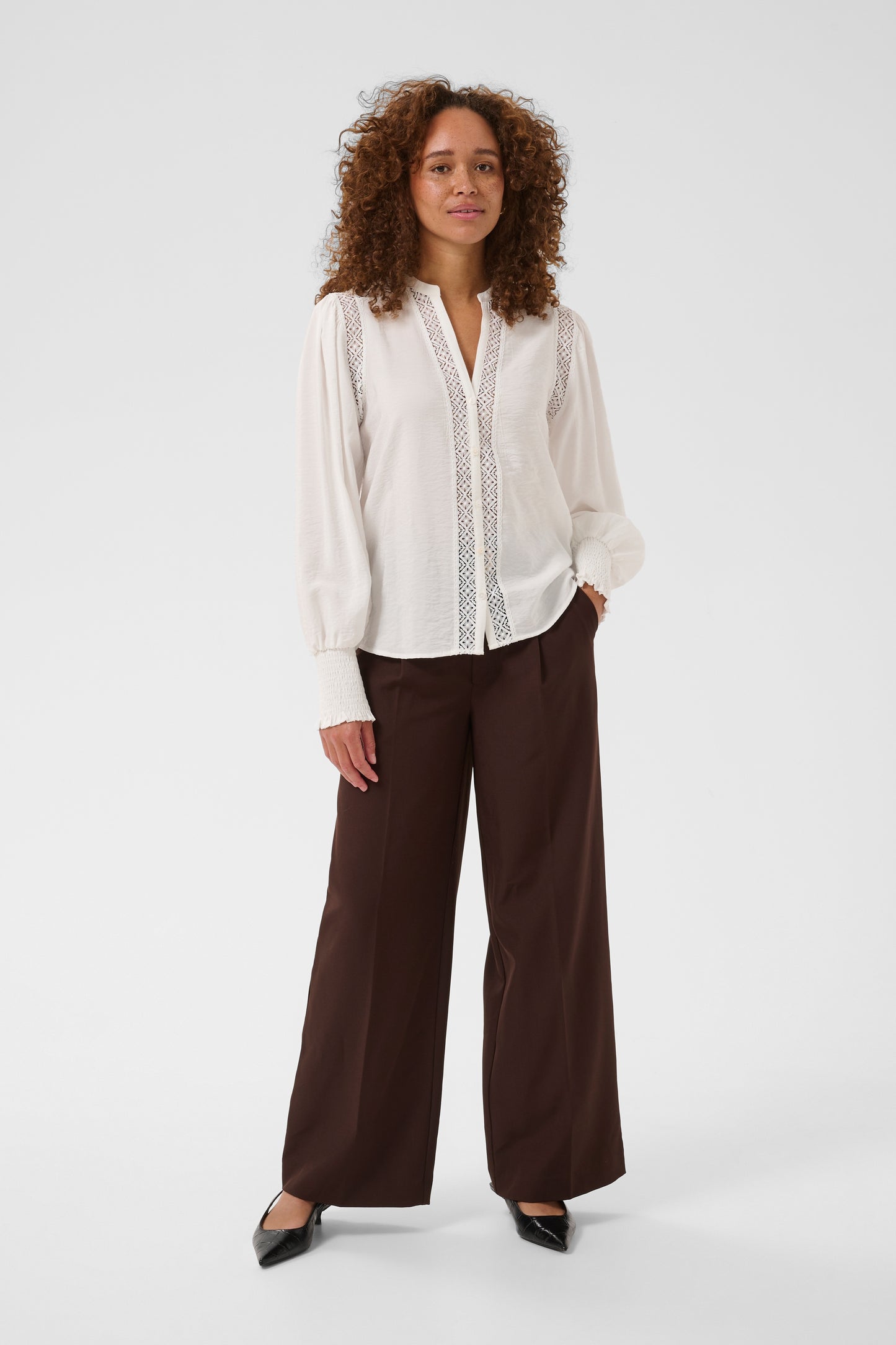 Kaffe KAdelia Shirt Chalk